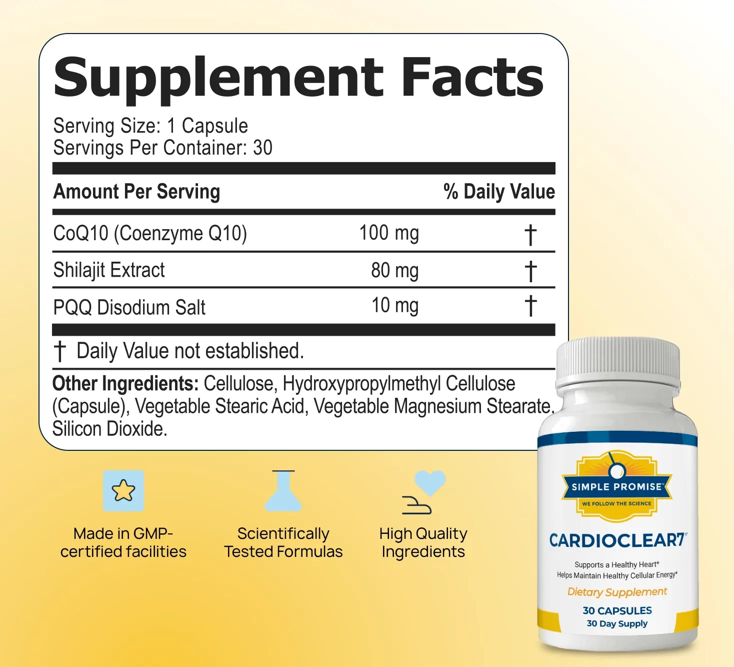 Cardio Clear 7 Supplement Facts