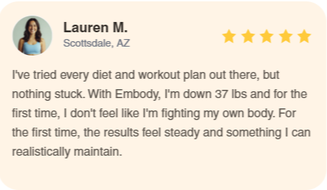 Embody GLP-1 Customer Reviews